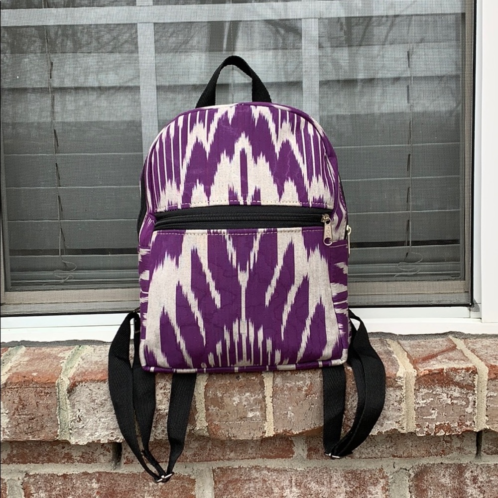 Backpack Ikat Adras Silk Cotton Handwoven  🎒